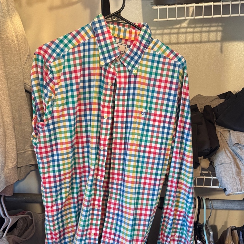 Southern Tide Vibrant Plaid Button-Down Shirt